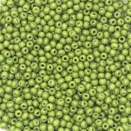 Seed beads 12/0, olivengrøn, 10 gram